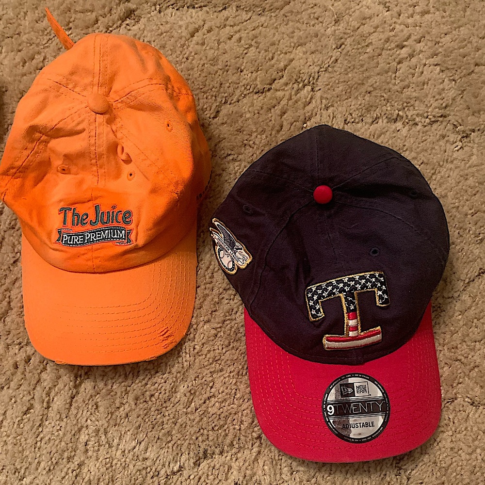 3 Piece Strapbacks Combo: Texas Ranger Cap, Drip Cap, The Juice Premium Cap